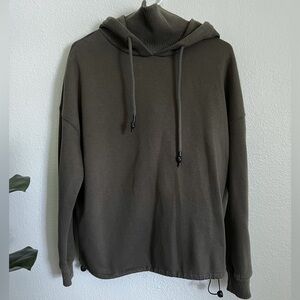 Olive green hoodie size Small